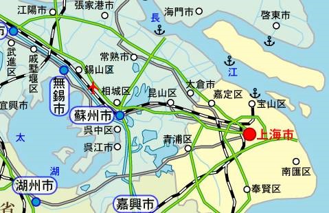 蘇州新鋭電子工業 地図